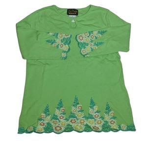 Bob Mackie VINTAGE Wearable Art Top Size XS‎